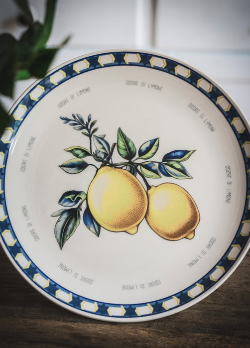 Hermia Juego de Platos de Servicio Amarillo (6 piezas) ODL0004